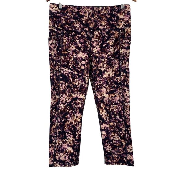 RBX XL Extra Large Peached Tech Flex Compression Legging Pant Purple Athletic - Picture 1 of 7